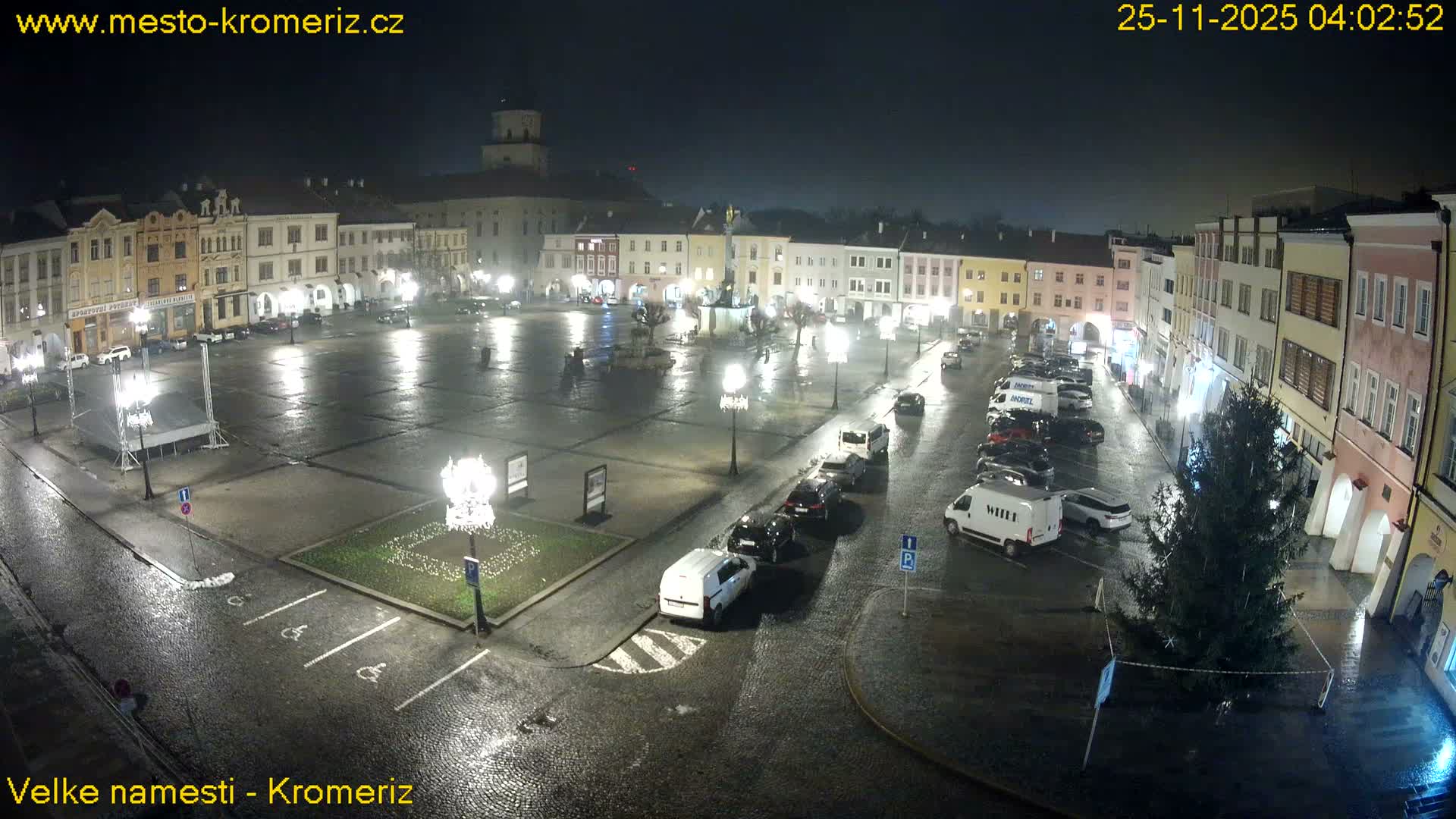 Kroměříž , (Velké náměstí ) Great Square Live Cam - Kromeriz, Zlin, Czechia