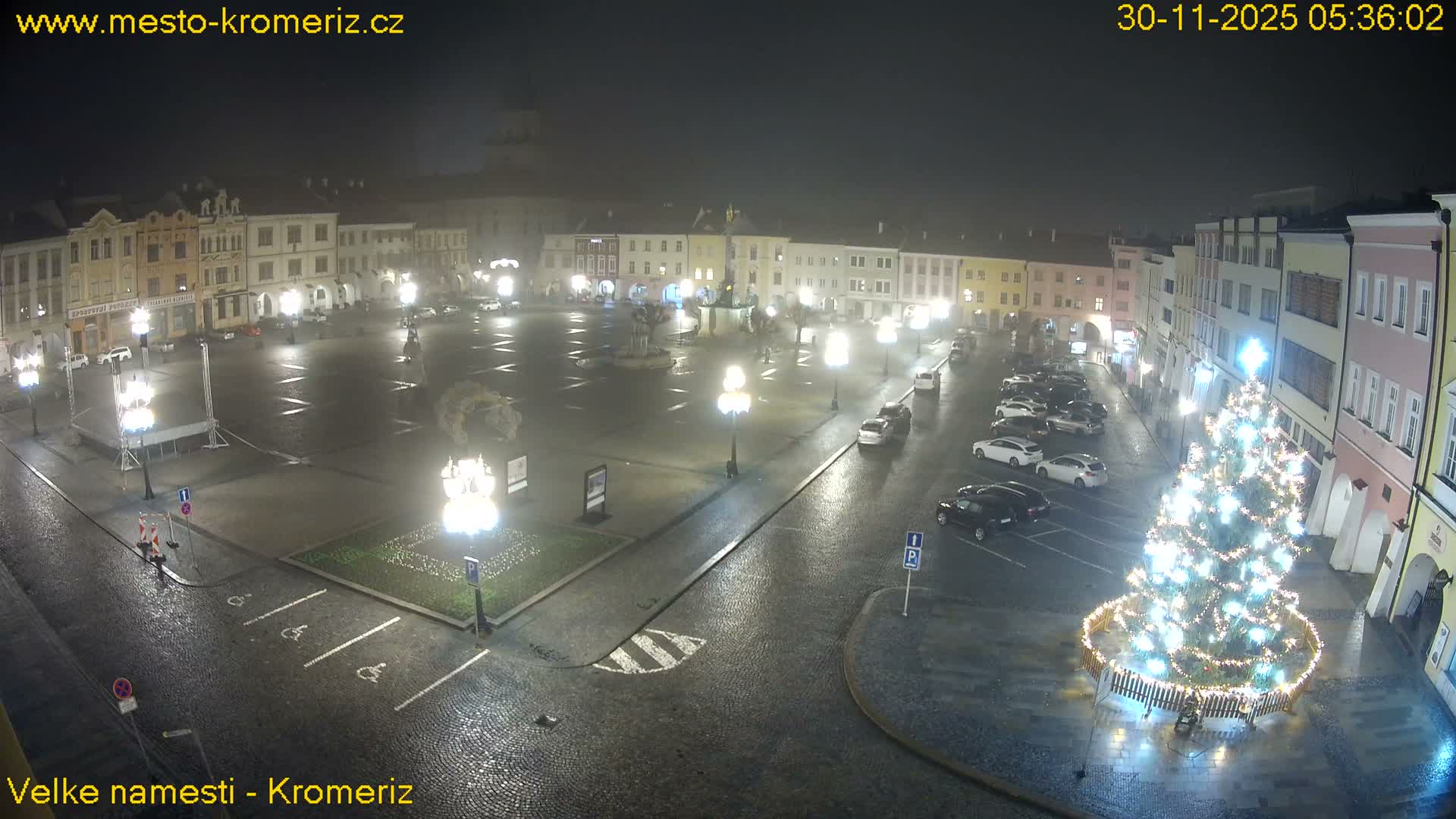 Kroměříž , (Velké náměstí ) Great Square Live Cam - Kromeriz, Zlin, Czechia