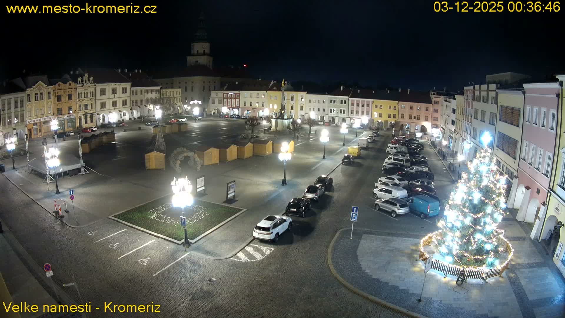Kroměříž , (Velké náměstí ) Great Square Live Cam - Kromeriz, Zlin, Czechia