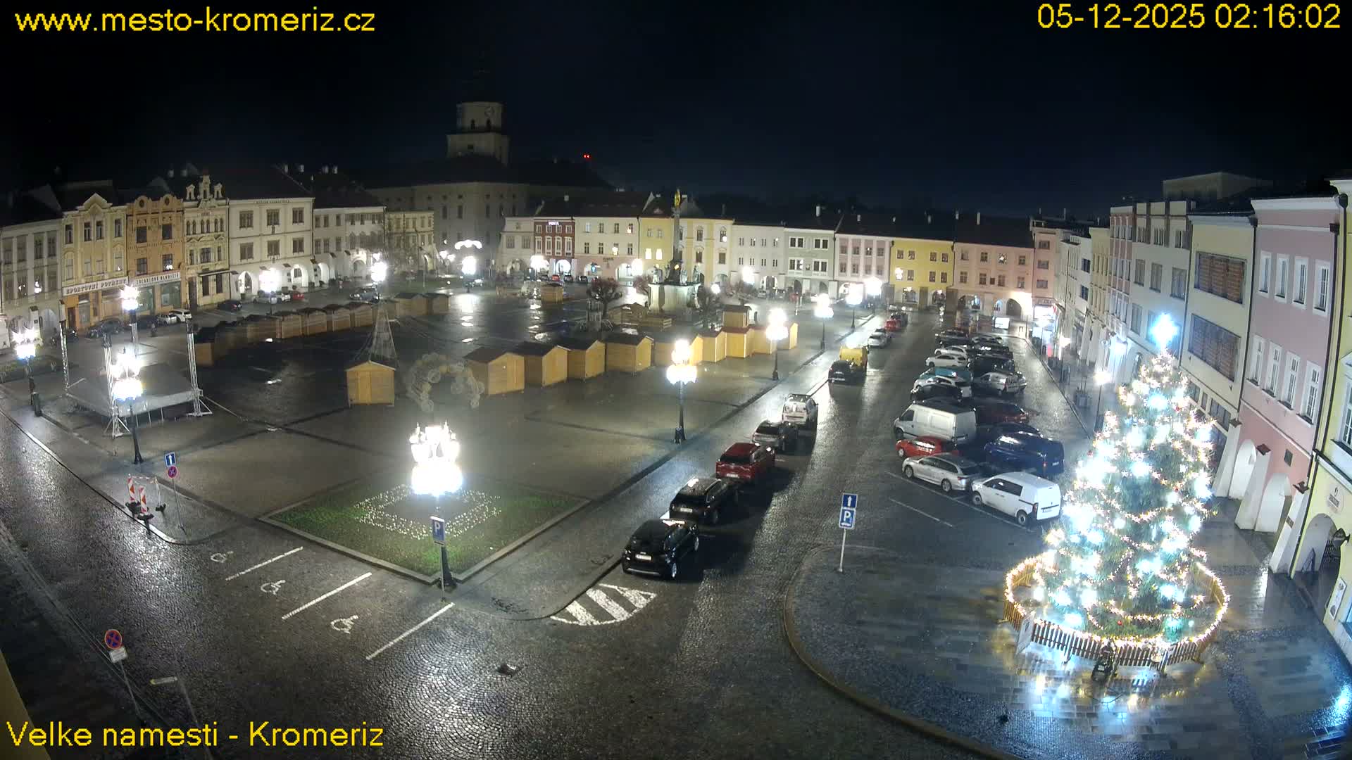 Kroměříž , (Velké náměstí ) Great Square Live Cam - Kromeriz, Zlin, Czechia