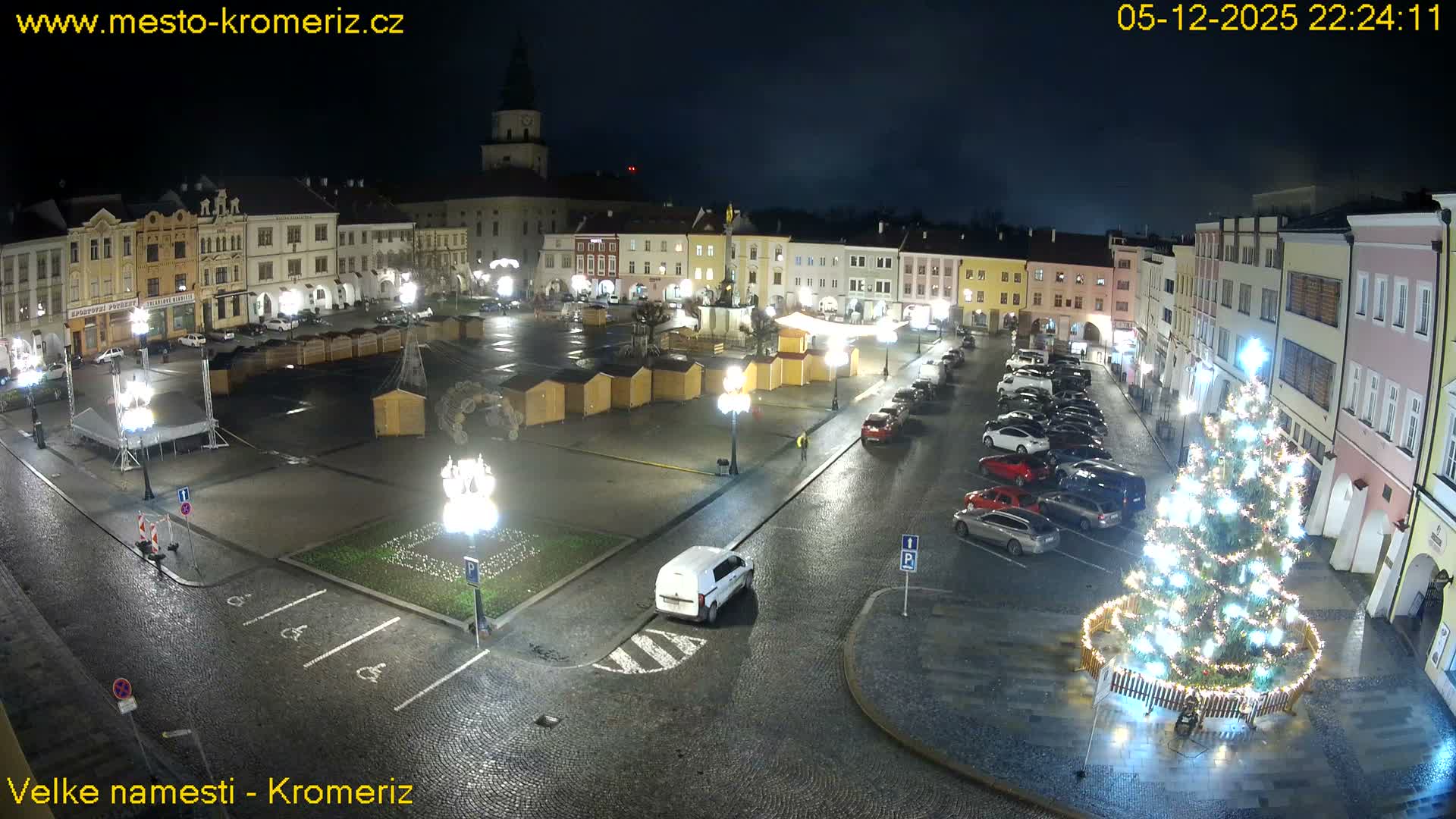 Kroměříž , (Velké náměstí ) Great Square Live Cam - Kromeriz, Zlin, Czechia
