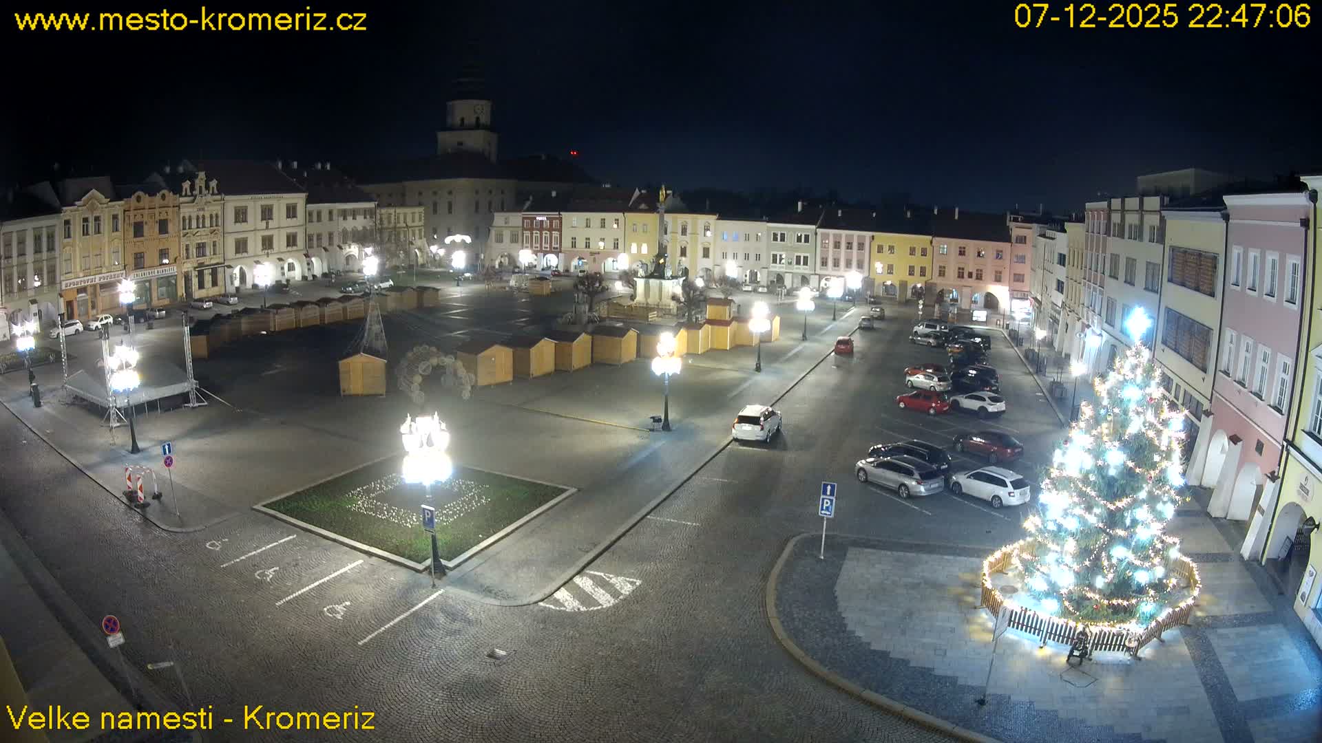 Kroměříž , (Velké náměstí ) Great Square Live Cam - Kromeriz, Zlin, Czechia