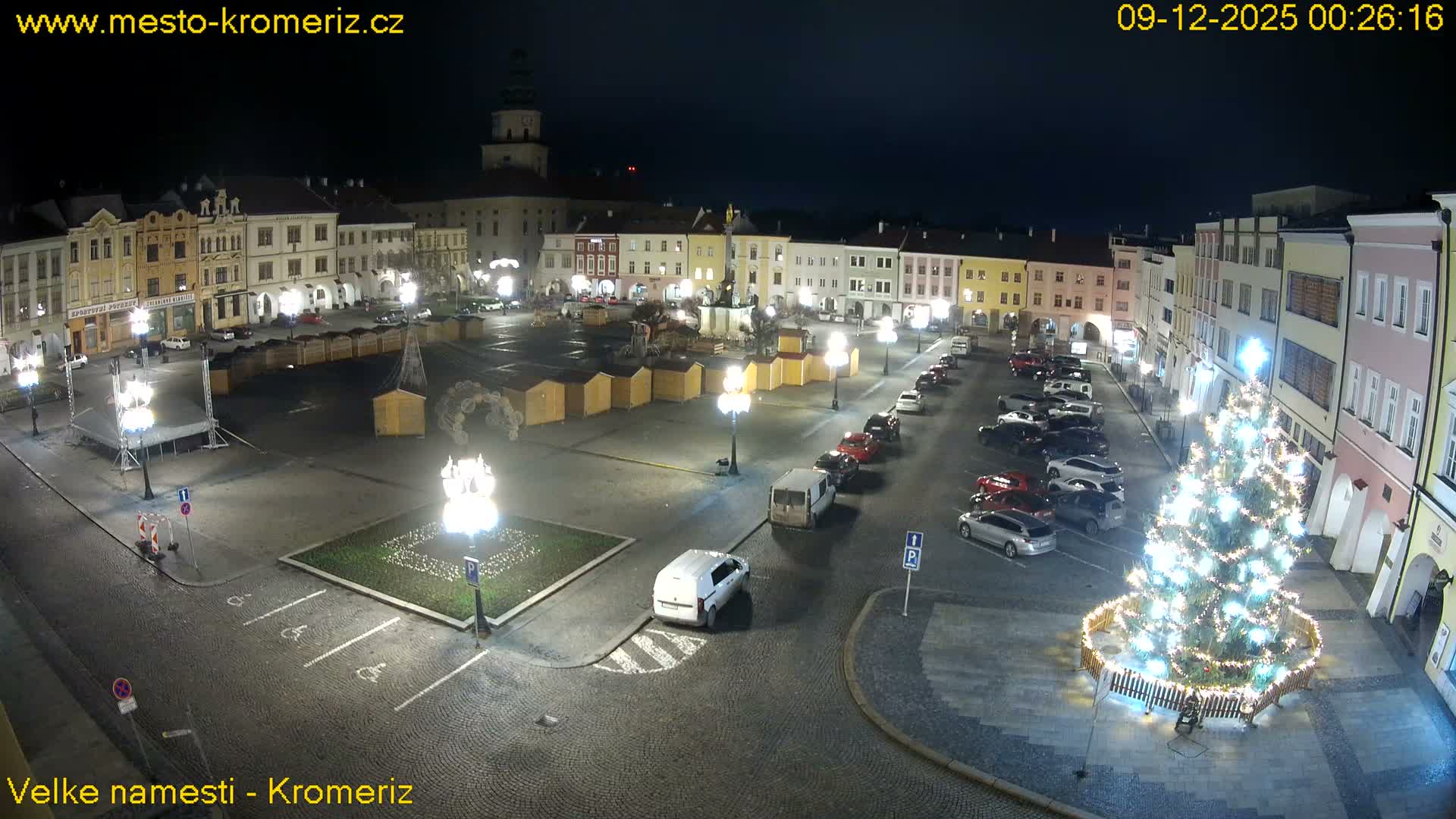 Kroměříž , (Velké náměstí ) Great Square Live Cam - Kromeriz, Zlin, Czechia