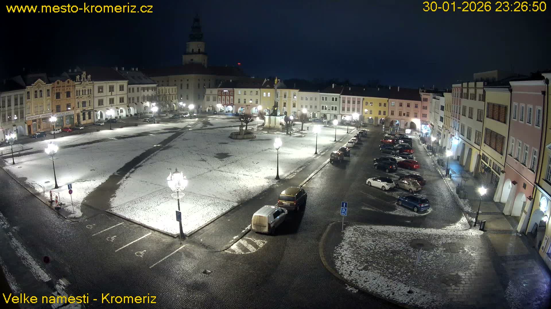 Kroměříž , (Velké náměstí ) Great Square Live Cam - Kromeriz, Zlin, Czechia
