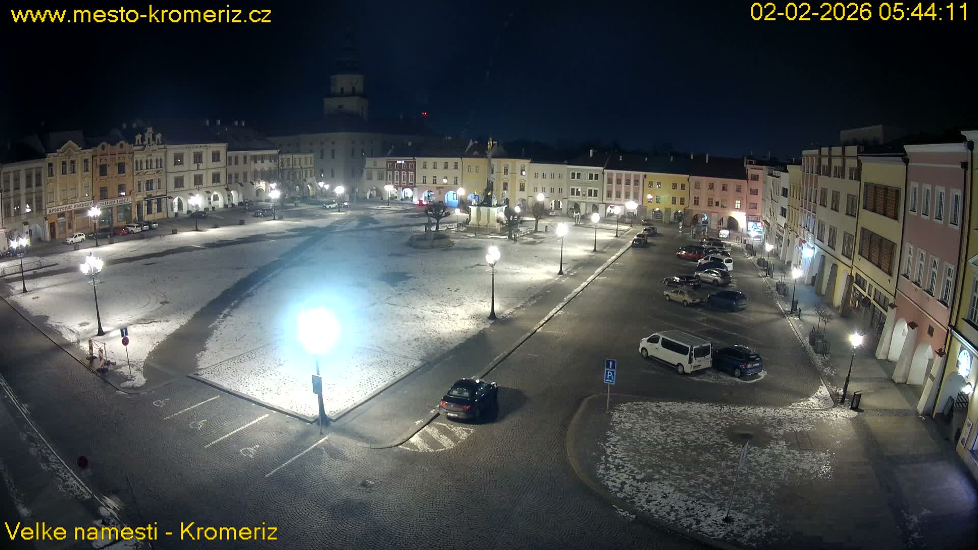 Kroměříž , (Velké náměstí ) Great Square Live Cam - Kromeriz, Zlin, Czechia