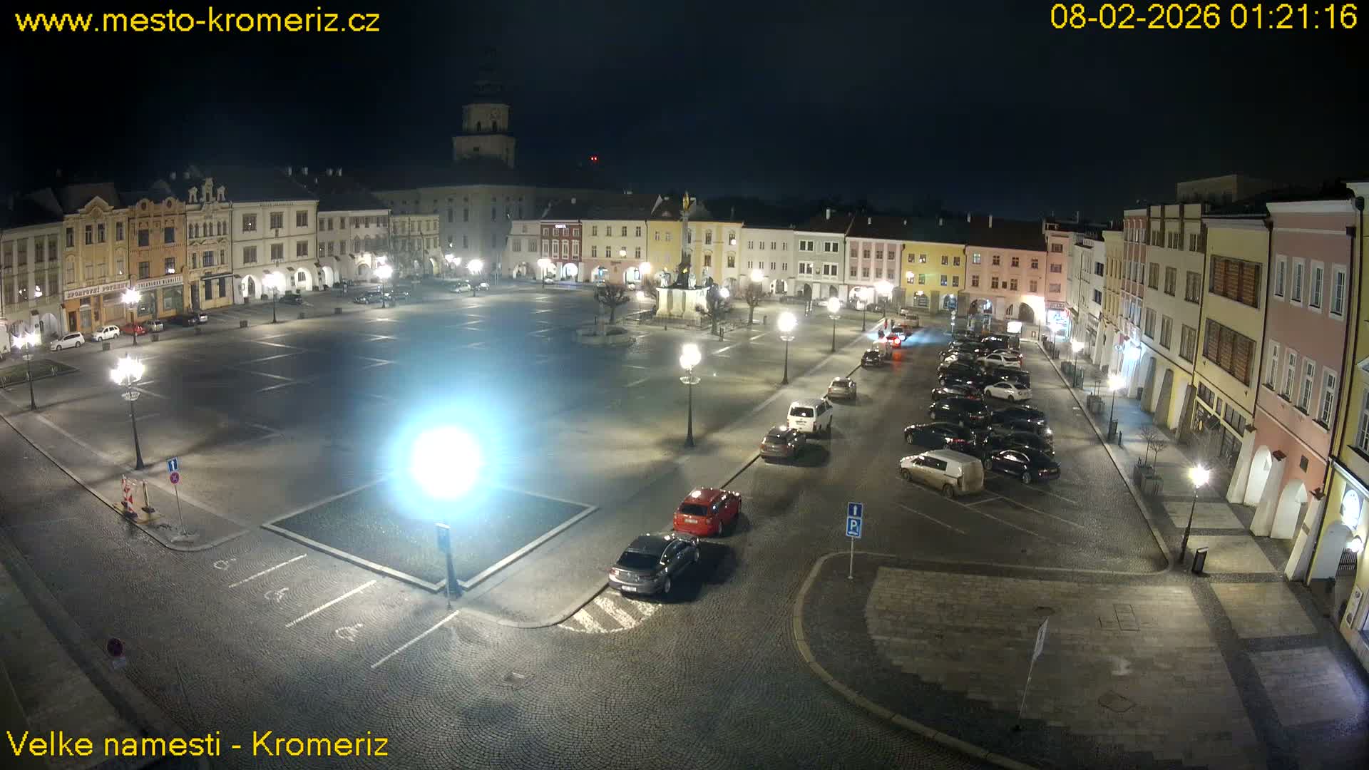 Kroměříž , (Velké náměstí ) Great Square Live Cam - Kromeriz, Zlin, Czechia