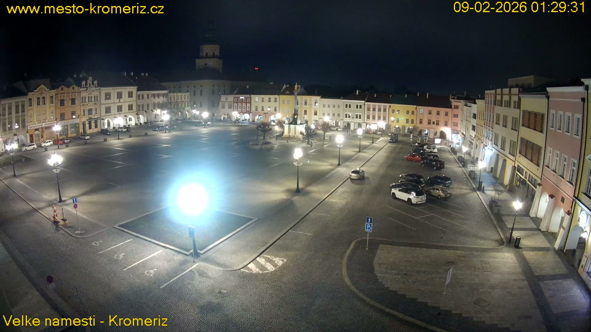 Kroměříž , (Velké náměstí ) Great Square Live Cam - Kromeriz, Zlin, Czechia