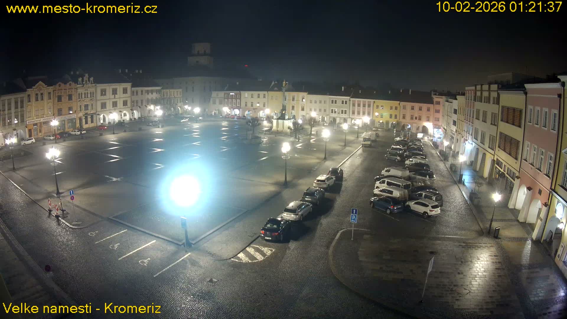 Kroměříž , (Velké náměstí ) Great Square Live Cam - Kromeriz, Zlin, Czechia