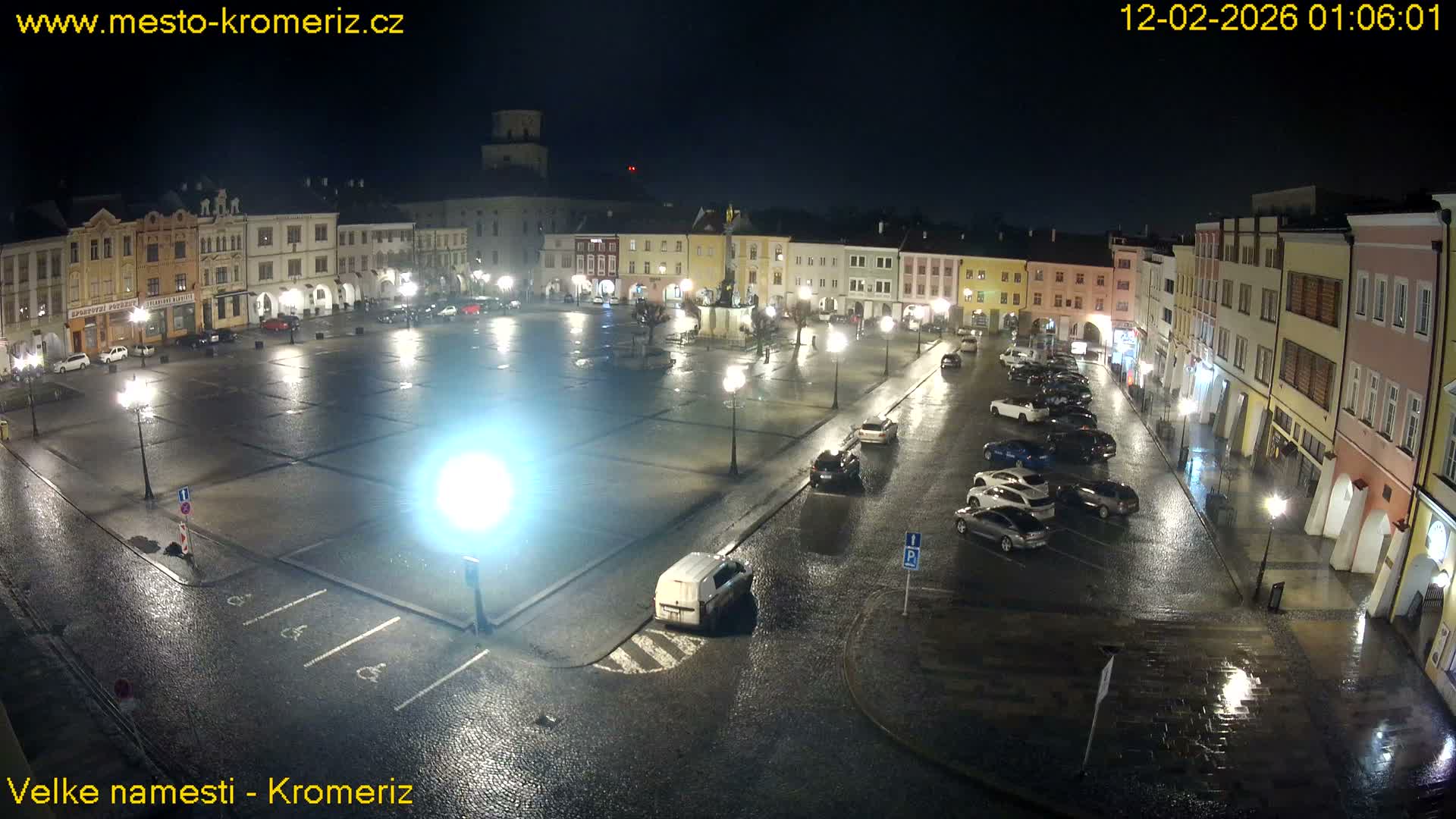 Kroměříž , (Velké náměstí ) Great Square Live Cam - Kromeriz, Zlin, Czechia
