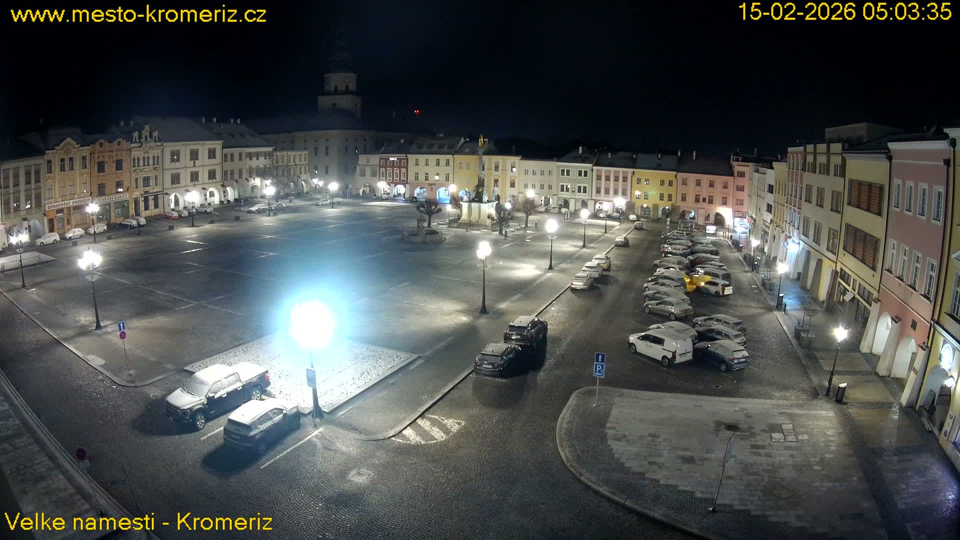 Kroměříž , (Velké náměstí ) Great Square Live Cam - Kromeriz, Zlin, Czechia