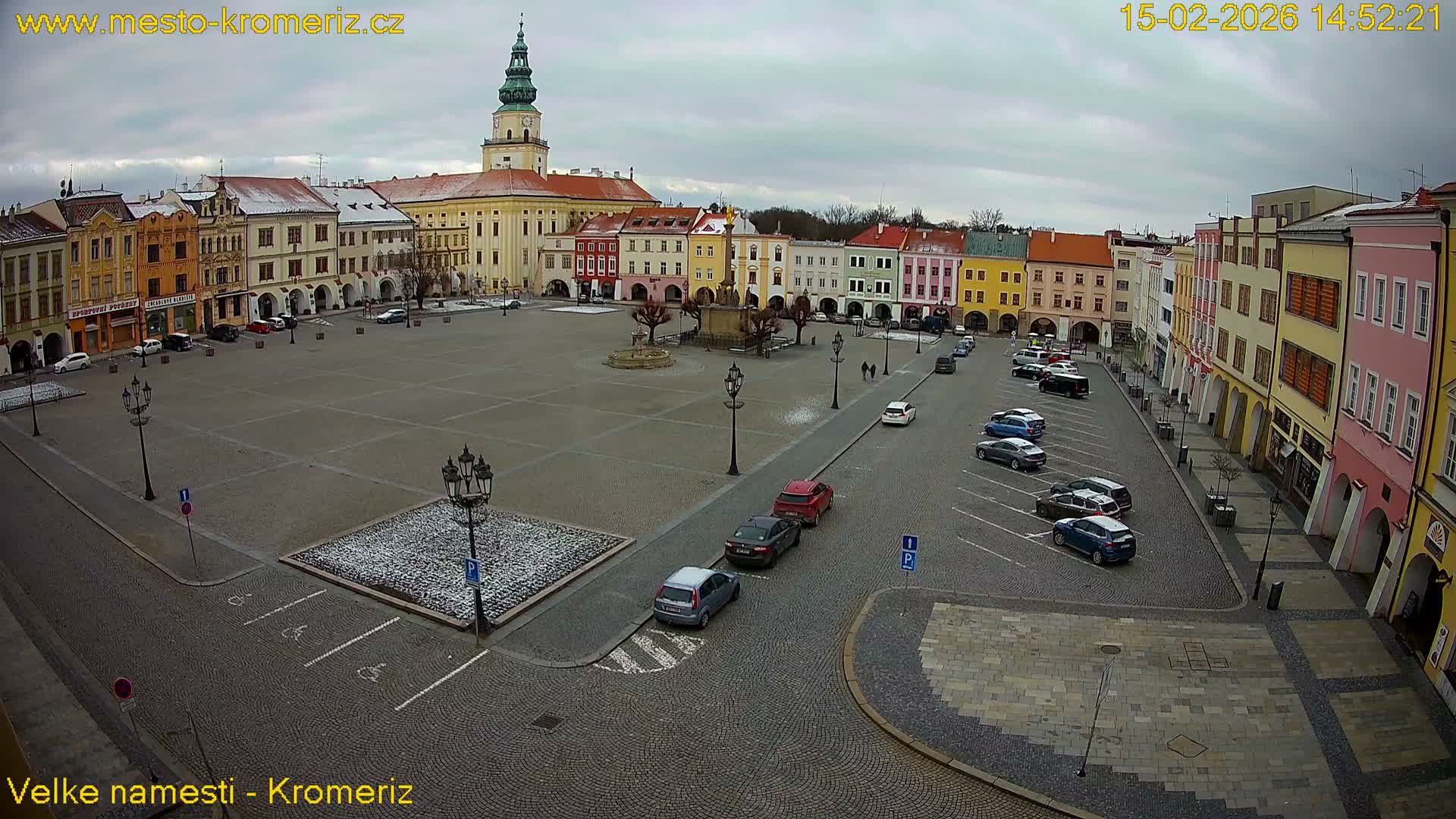 Kroměříž , (Velké náměstí ) Great Square Live Cam - Kromeriz, Zlin, Czechia