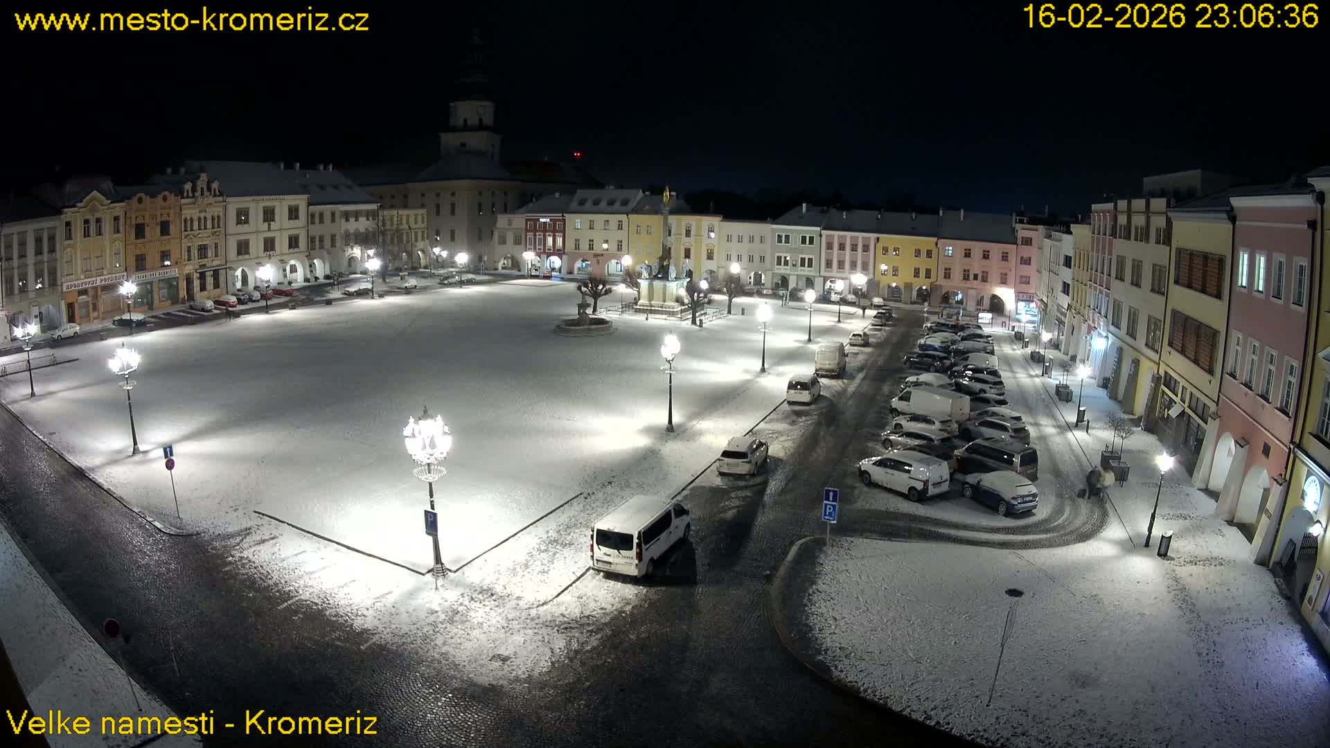 Kroměříž , (Velké náměstí ) Great Square Live Cam - Kromeriz, Zlin, Czechia