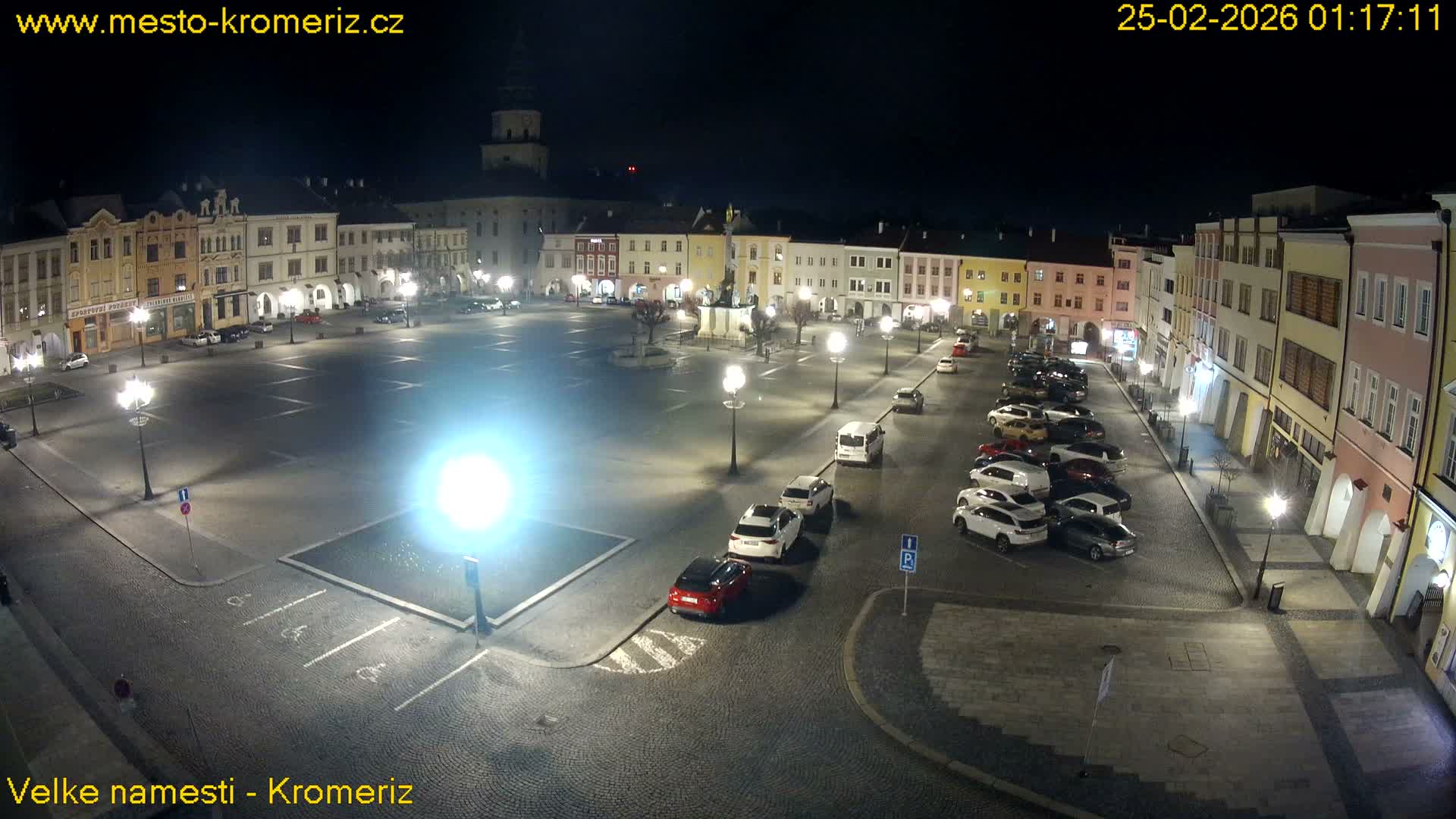 Kroměříž , (Velké náměstí ) Great Square Live Cam - Kromeriz, Zlin, Czechia