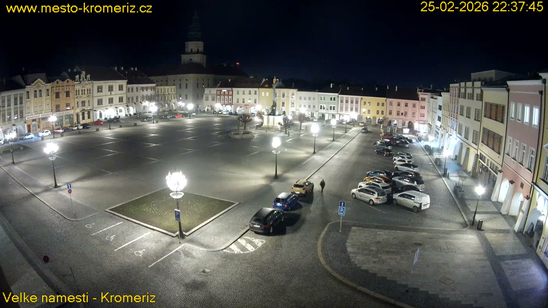 Kroměříž , (Velké náměstí ) Great Square Live Cam - Kromeriz, Zlin, Czechia