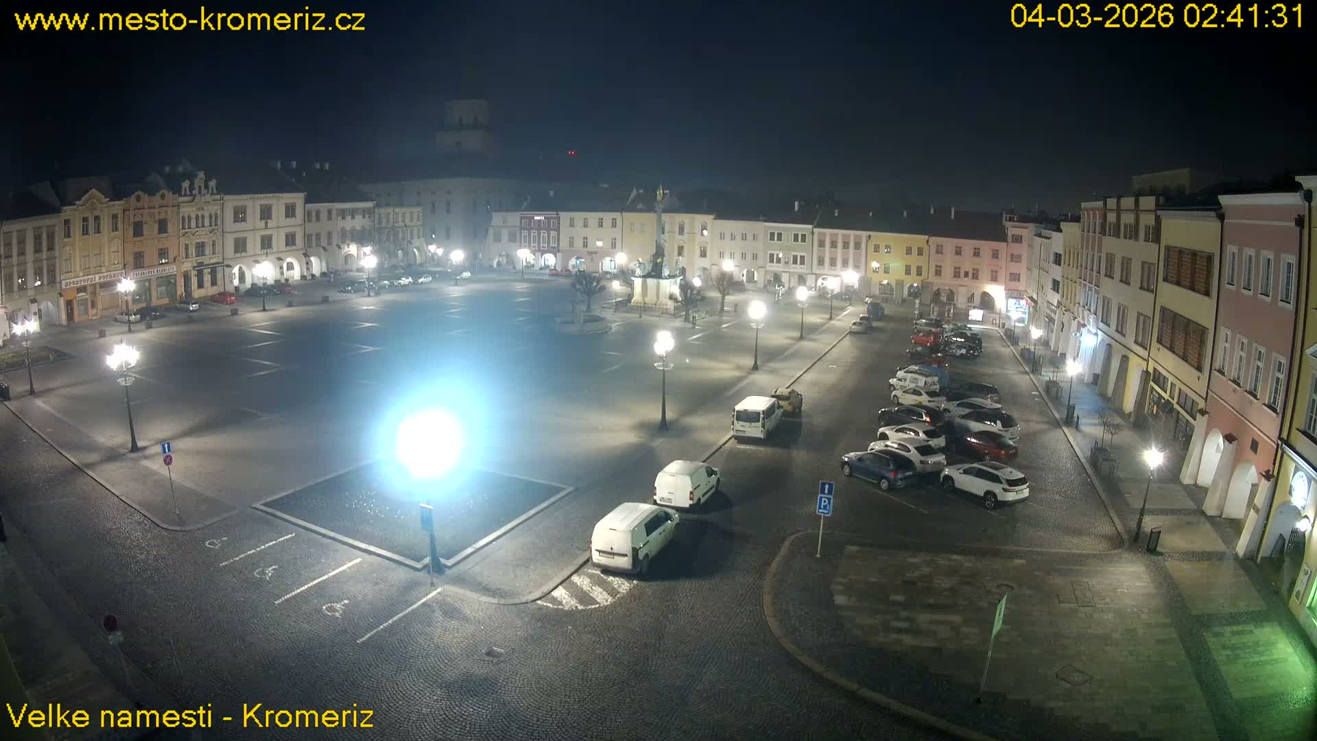 Kroměříž , (Velké náměstí ) Great Square Live Cam - Kromeriz, Zlin, Czechia