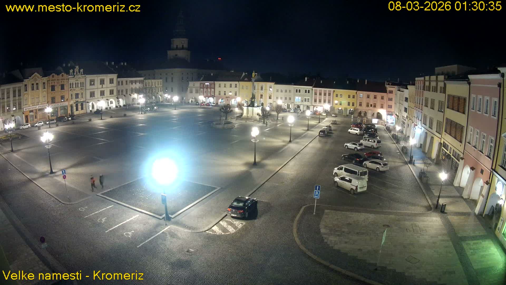 Kroměříž , (Velké náměstí ) Great Square Live Cam - Kromeriz, Zlin, Czechia