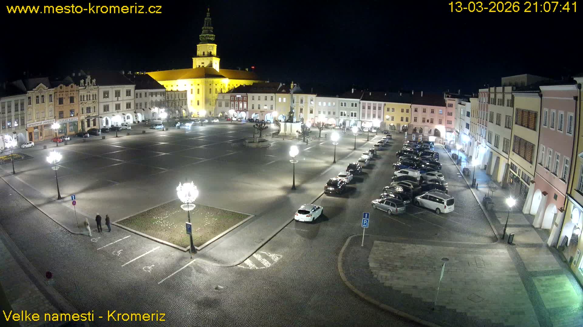 Kroměříž , (Velké náměstí ) Great Square Live Cam - Kromeriz, Zlin, Czechia