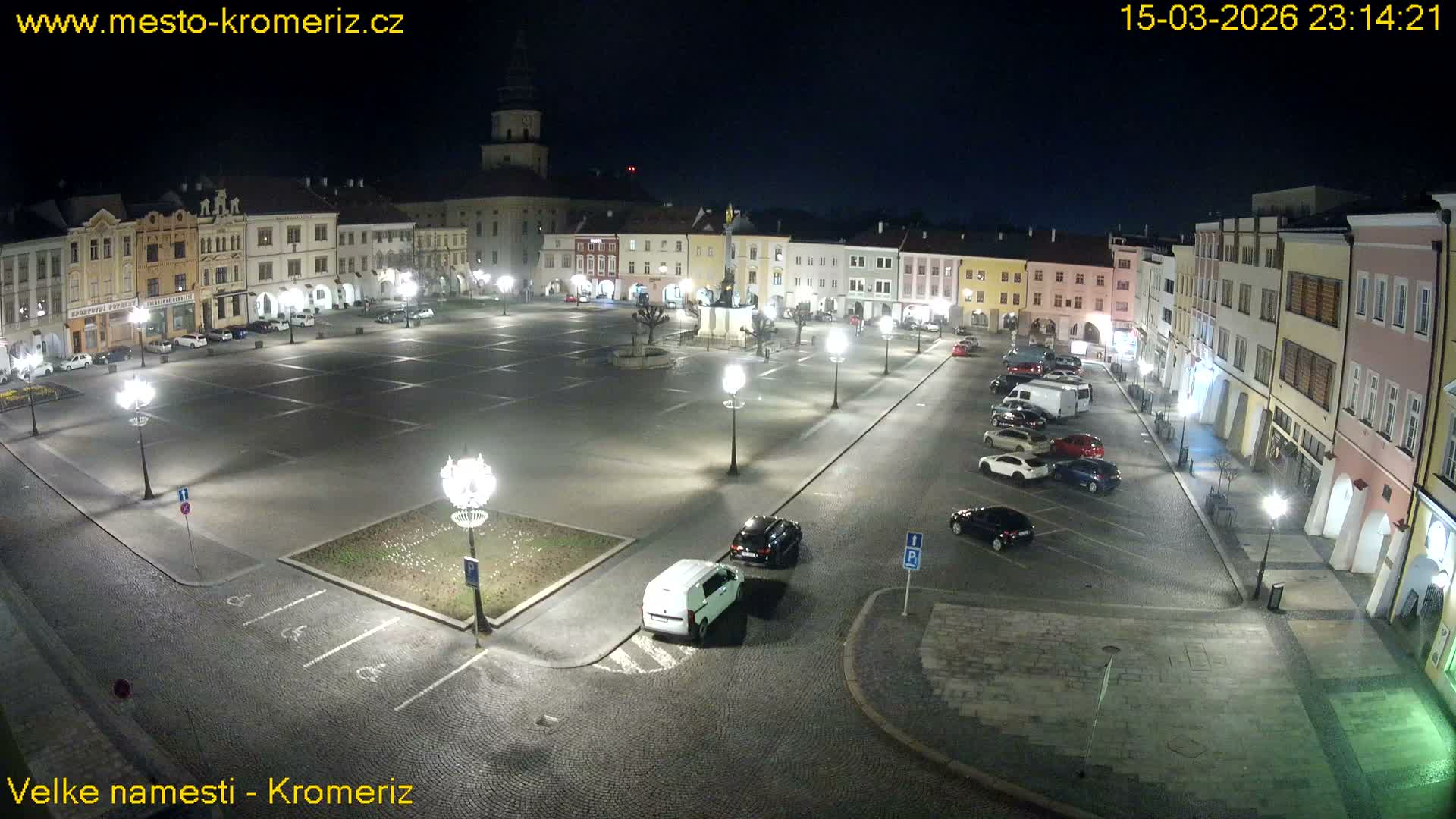 Kroměříž , (Velké náměstí ) Great Square Live Cam - Kromeriz, Zlin, Czechia