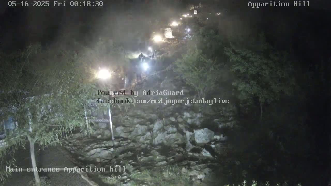 Medjugorje,  Apparition Hill Main Entrance Live Cam - Bijakovici, Citluk, Herzegovina-Neretva, Federation of Bosnia and Herzegovina, Bosnia and Herzegovina