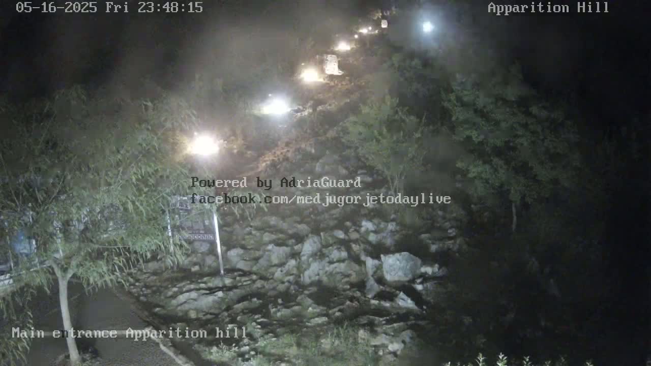 Medjugorje,  Apparition Hill Main Entrance Live Cam - Bijakovici, Citluk, Herzegovina-Neretva, Federation of Bosnia and Herzegovina, Bosnia and Herzegovina