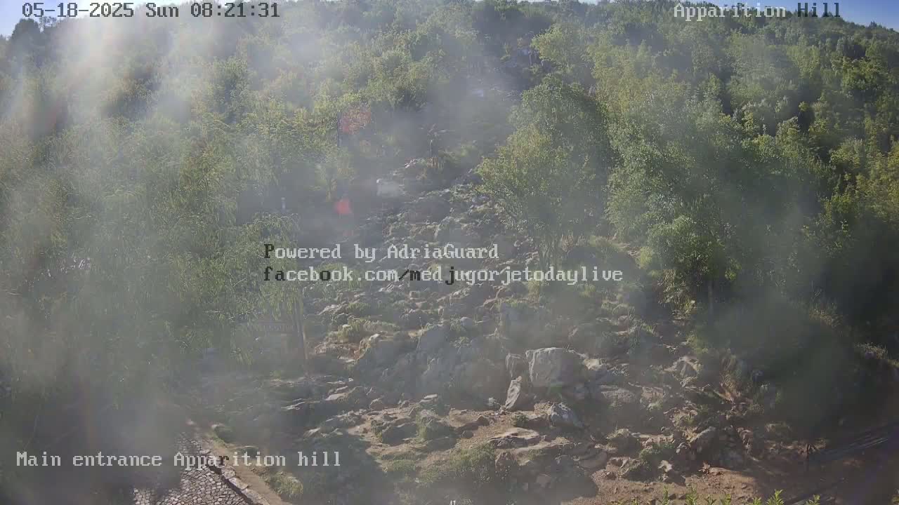 Medjugorje,  Apparition Hill Main Entrance Live Cam - Bijakovici, Citluk, Herzegovina-Neretva, Federation of Bosnia and Herzegovina, Bosnia and Herzegovina