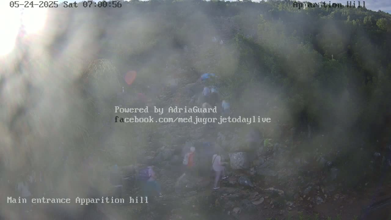 Medjugorje,  Apparition Hill Main Entrance Live Cam - Bijakovici, Citluk, Herzegovina-Neretva, Federation of Bosnia and Herzegovina, Bosnia and Herzegovina