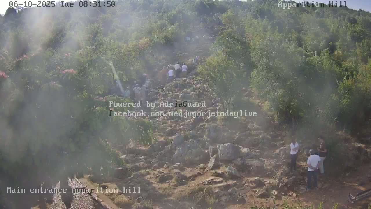 Medjugorje,  Apparition Hill Main Entrance Live Cam - Bijakovici, Citluk, Herzegovina-Neretva, Federation of Bosnia and Herzegovina, Bosnia and Herzegovina