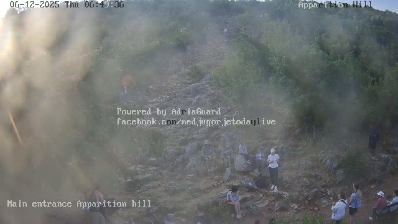 Medjugorje,  Apparition Hill Main Entrance Live Cam - Bijakovici, Citluk, Herzegovina-Neretva, Federation of Bosnia and Herzegovina, Bosnia and Herzegovina