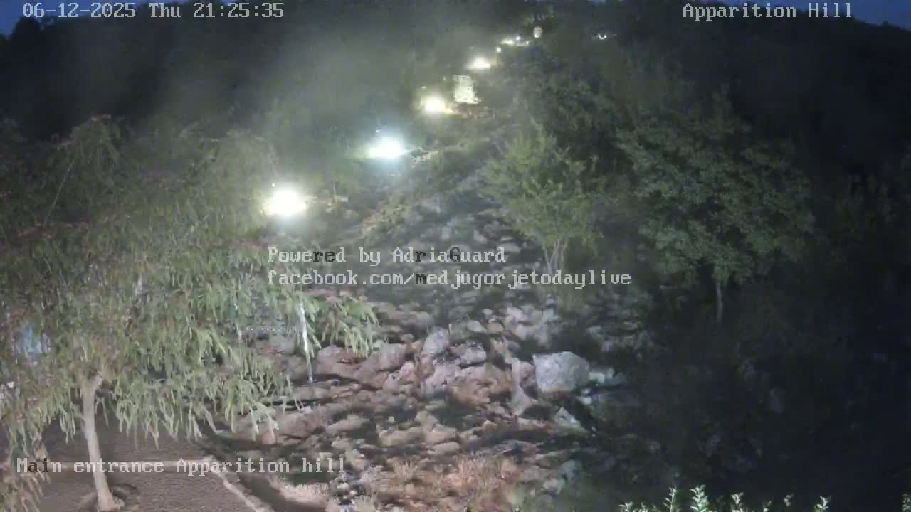 Medjugorje,  Apparition Hill Main Entrance Live Cam - Bijakovici, Citluk, Herzegovina-Neretva, Federation of Bosnia and Herzegovina, Bosnia and Herzegovina
