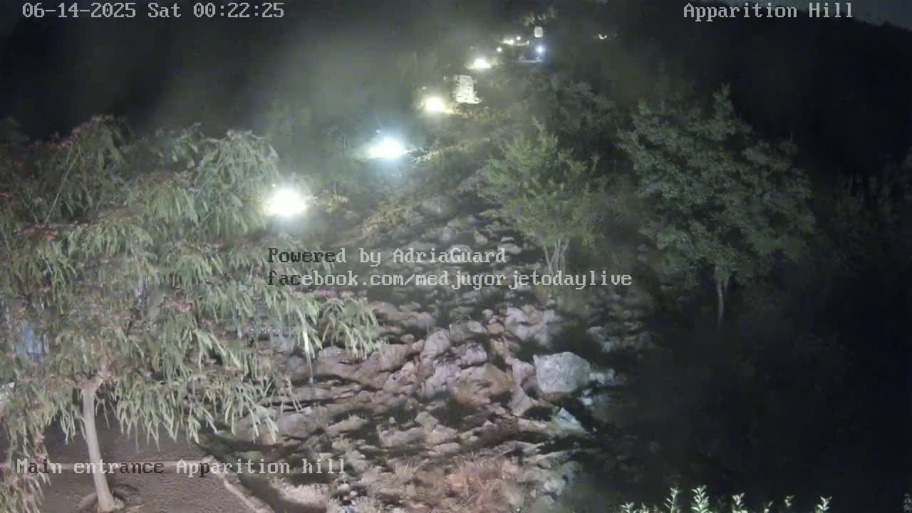 Medjugorje,  Apparition Hill Main Entrance Live Cam - Bijakovici, Citluk, Herzegovina-Neretva, Federation of Bosnia and Herzegovina, Bosnia and Herzegovina
