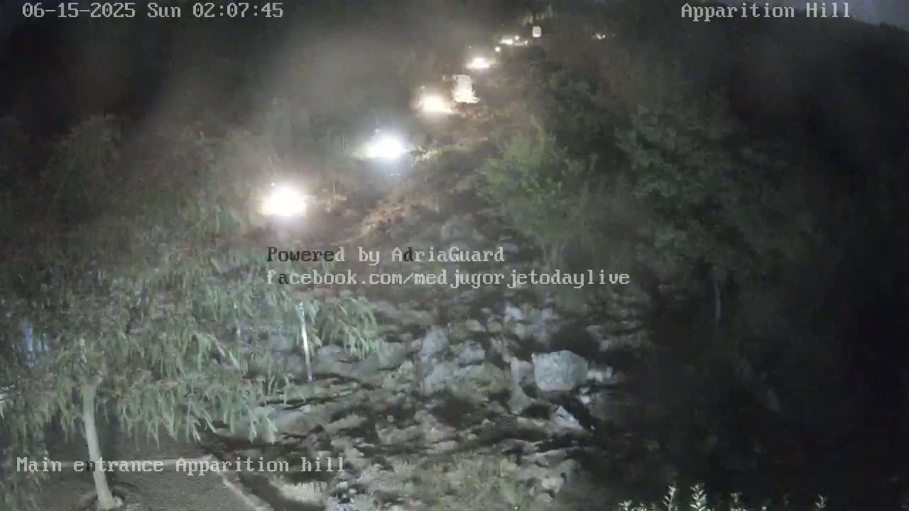Medjugorje,  Apparition Hill Main Entrance Live Cam - Bijakovici, Citluk, Herzegovina-Neretva, Federation of Bosnia and Herzegovina, Bosnia and Herzegovina