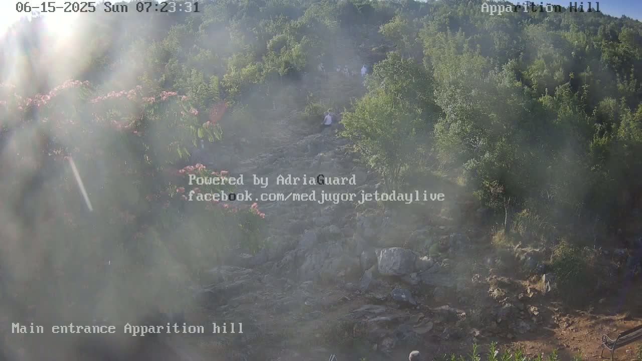 Medjugorje,  Apparition Hill Main Entrance Live Cam - Bijakovici, Citluk, Herzegovina-Neretva, Federation of Bosnia and Herzegovina, Bosnia and Herzegovina