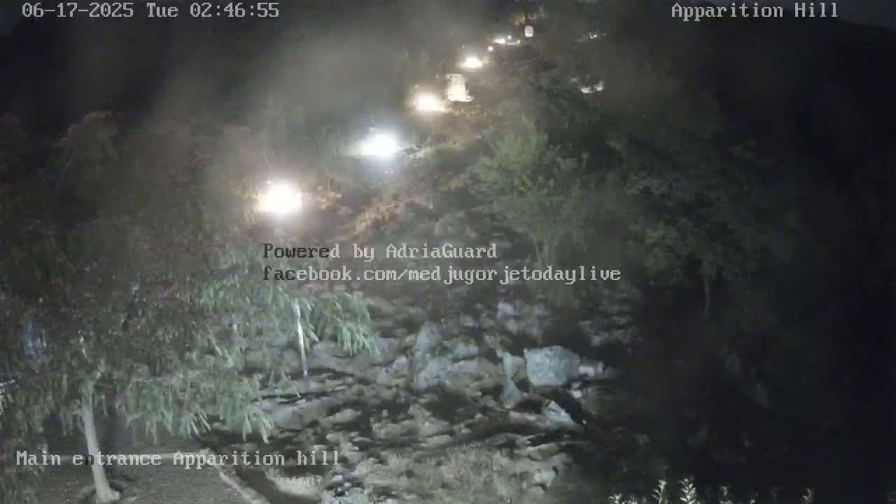 Medjugorje,  Apparition Hill Main Entrance Live Cam - Bijakovici, Citluk, Herzegovina-Neretva, Federation of Bosnia and Herzegovina, Bosnia and Herzegovina