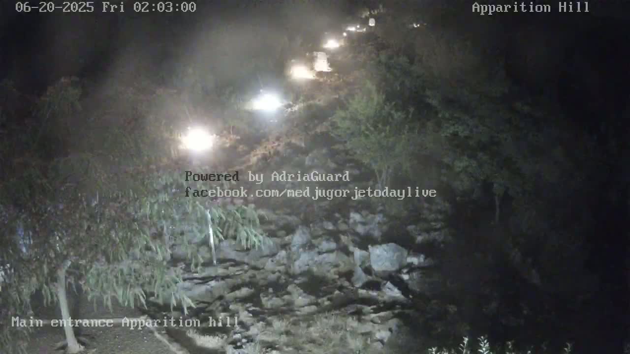 Medjugorje,  Apparition Hill Main Entrance Live Cam - Bijakovici, Citluk, Herzegovina-Neretva, Federation of Bosnia and Herzegovina, Bosnia and Herzegovina