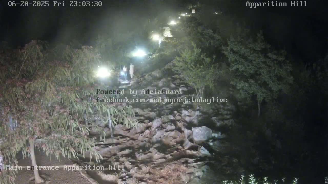 Medjugorje,  Apparition Hill Main Entrance Live Cam - Bijakovici, Citluk, Herzegovina-Neretva, Federation of Bosnia and Herzegovina, Bosnia and Herzegovina