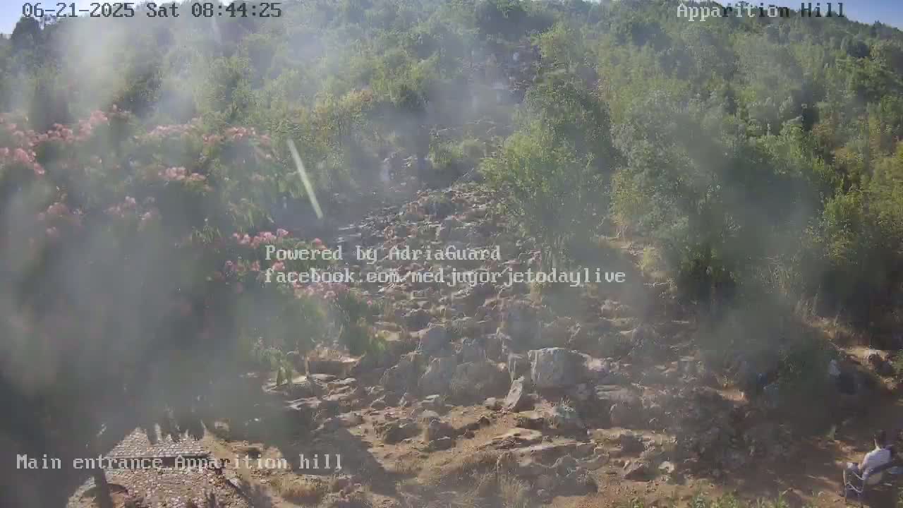 Medjugorje,  Apparition Hill Main Entrance Live Cam - Bijakovici, Citluk, Herzegovina-Neretva, Federation of Bosnia and Herzegovina, Bosnia and Herzegovina