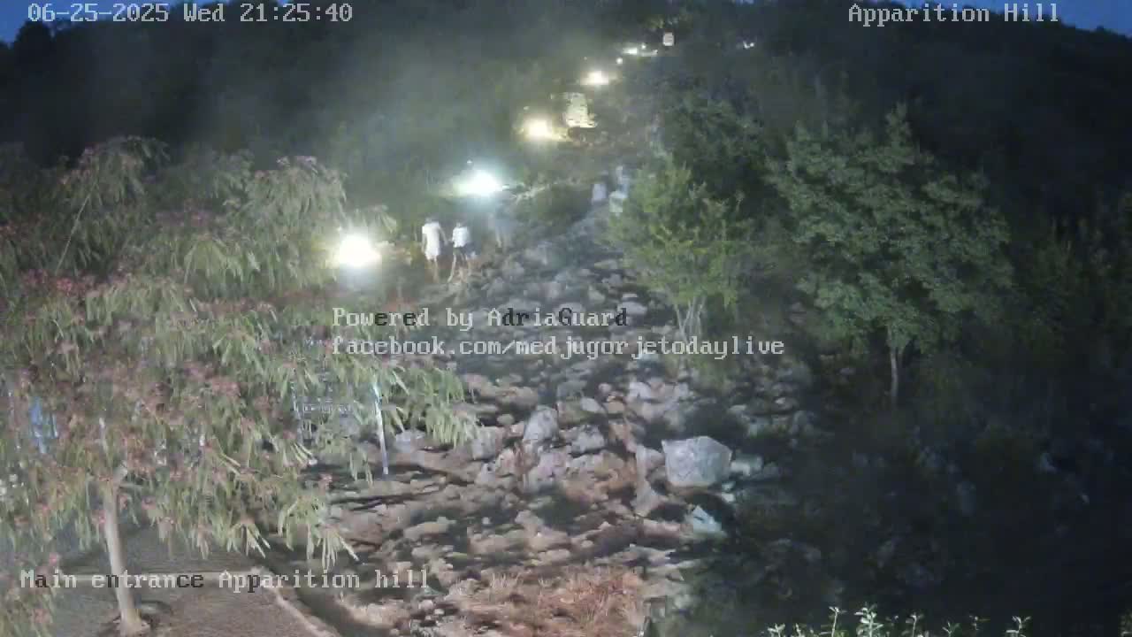 Medjugorje,  Apparition Hill Main Entrance Live Cam - Bijakovici, Citluk, Herzegovina-Neretva, Federation of Bosnia and Herzegovina, Bosnia and Herzegovina