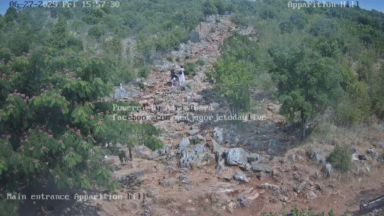 Medjugorje,  Apparition Hill Main Entrance Live Cam - Bijakovici, Citluk, Herzegovina-Neretva, Federation of Bosnia and Herzegovina, Bosnia and Herzegovina