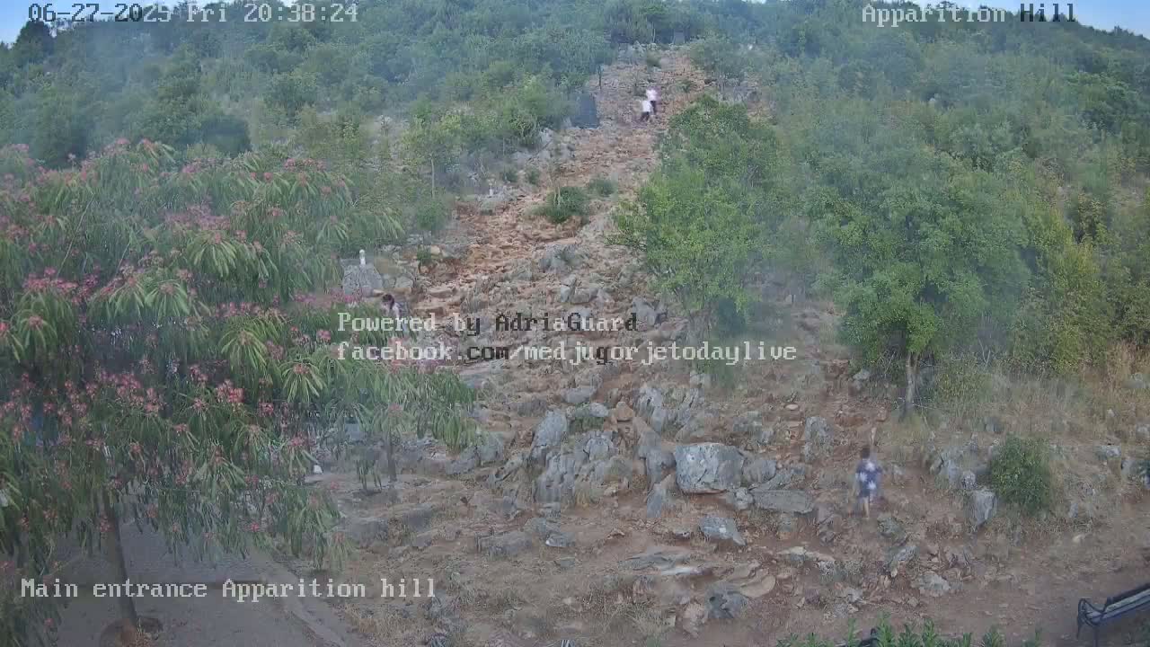 Medjugorje,  Apparition Hill Main Entrance Live Cam - Bijakovici, Citluk, Herzegovina-Neretva, Federation of Bosnia and Herzegovina, Bosnia and Herzegovina