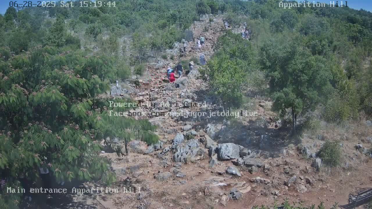Medjugorje,  Apparition Hill Main Entrance Live Cam - Bijakovici, Citluk, Herzegovina-Neretva, Federation of Bosnia and Herzegovina, Bosnia and Herzegovina