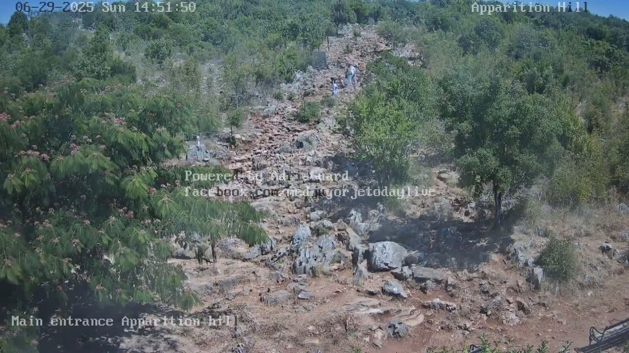 Medjugorje,  Apparition Hill Main Entrance Live Cam - Bijakovici, Citluk, Herzegovina-Neretva, Federation of Bosnia and Herzegovina, Bosnia and Herzegovina