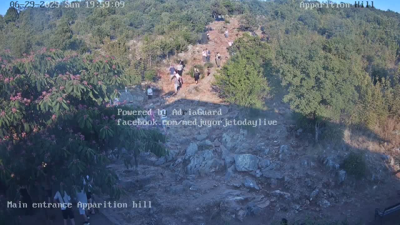Medjugorje,  Apparition Hill Main Entrance Live Cam - Bijakovici, Citluk, Herzegovina-Neretva, Federation of Bosnia and Herzegovina, Bosnia and Herzegovina