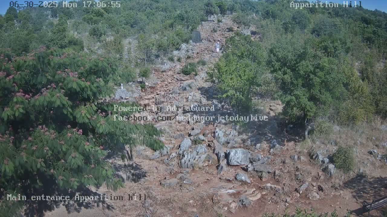 Medjugorje,  Apparition Hill Main Entrance Live Cam - Bijakovici, Citluk, Herzegovina-Neretva, Federation of Bosnia and Herzegovina, Bosnia and Herzegovina