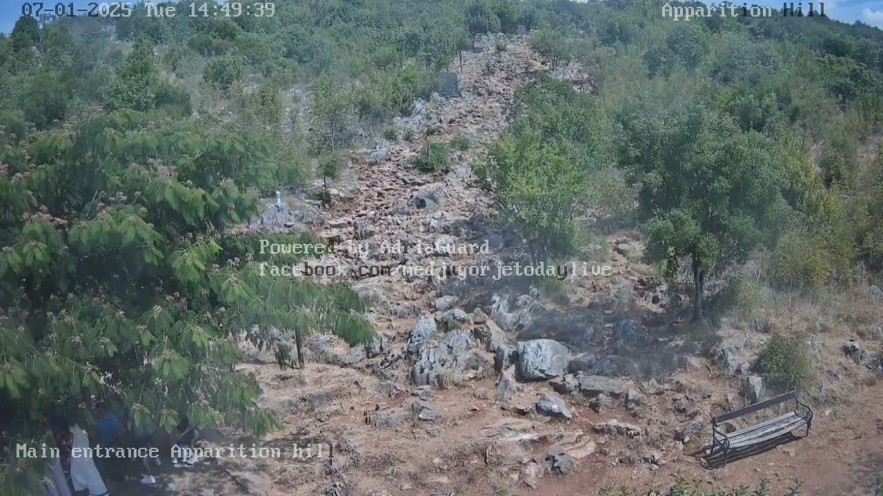 Medjugorje,  Apparition Hill Main Entrance Live Cam - Bijakovici, Citluk, Herzegovina-Neretva, Federation of Bosnia and Herzegovina, Bosnia and Herzegovina