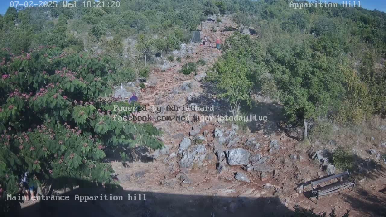 Medjugorje,  Apparition Hill Main Entrance Live Cam - Bijakovici, Citluk, Herzegovina-Neretva, Federation of Bosnia and Herzegovina, Bosnia and Herzegovina
