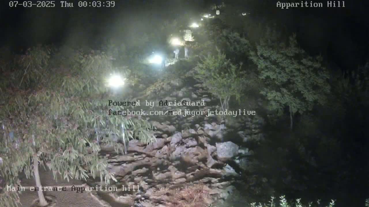 Medjugorje,  Apparition Hill Main Entrance Live Cam - Bijakovici, Citluk, Herzegovina-Neretva, Federation of Bosnia and Herzegovina, Bosnia and Herzegovina