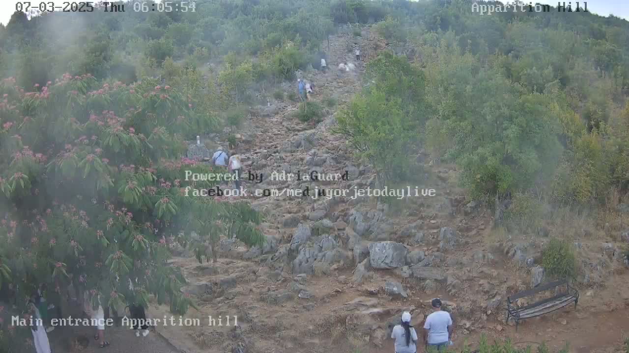 Medjugorje,  Apparition Hill Main Entrance Live Cam - Bijakovici, Citluk, Herzegovina-Neretva, Federation of Bosnia and Herzegovina, Bosnia and Herzegovina