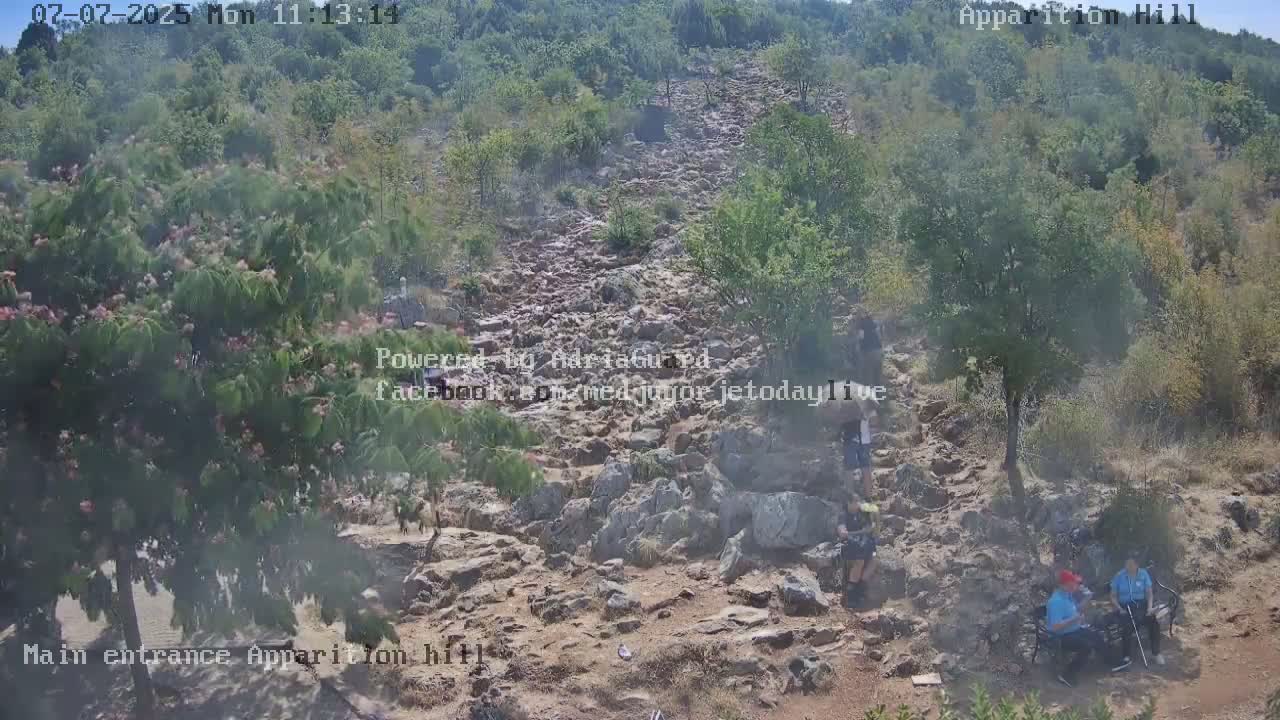 Medjugorje,  Apparition Hill Main Entrance Live Cam - Bijakovici, Citluk, Herzegovina-Neretva, Federation of Bosnia and Herzegovina, Bosnia and Herzegovina