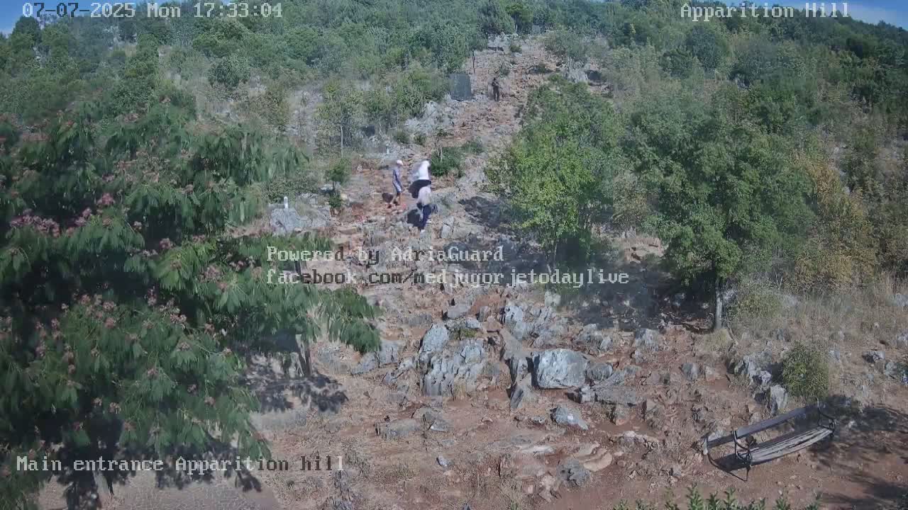 Medjugorje,  Apparition Hill Main Entrance Live Cam - Bijakovici, Citluk, Herzegovina-Neretva, Federation of Bosnia and Herzegovina, Bosnia and Herzegovina