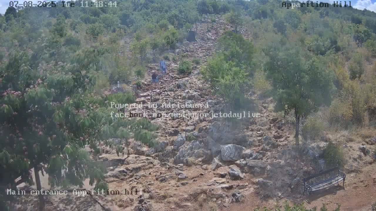 Medjugorje,  Apparition Hill Main Entrance Live Cam - Bijakovici, Citluk, Herzegovina-Neretva, Federation of Bosnia and Herzegovina, Bosnia and Herzegovina